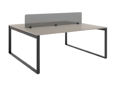 Eleganten črno-siv pisarniški miza luksuzno pisarniško pohištvo delovna miza