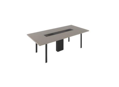 Eleganten luksuzni konferenčni miza v sivi in črni barvi