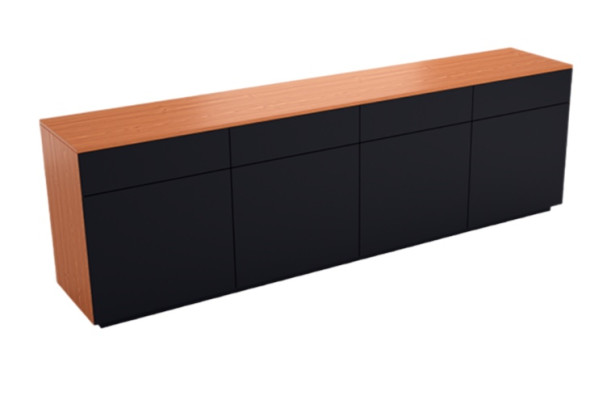 Sodobna črna rjava luksuzna pisarniška omara