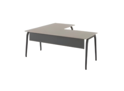 Moderen sivi leseni kotni miza