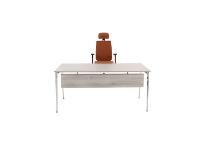 Eleganten sivi pisarniški miza luksuzna lesena miza moderna