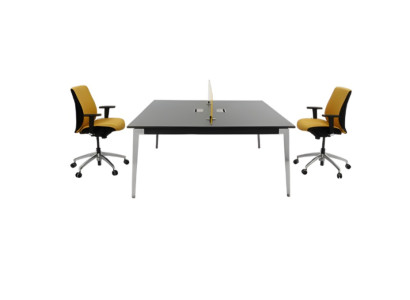 Eleganten luksuzni sivi leseni pisalni miza