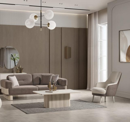 Komplet kavčev za dnevno sobo luksuzna kombinacija 3+1 kavč