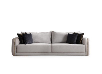 Sodobna 3-sedežna kavč s elegantnim dizajnom za dnevno sobo