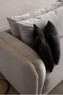 Sodobna 3-sedežna kavč s elegantnim dizajnom za dnevno sobo