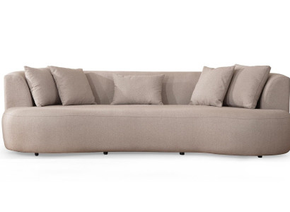 Trosedni kavč z okrasnimi blazinami 265cm