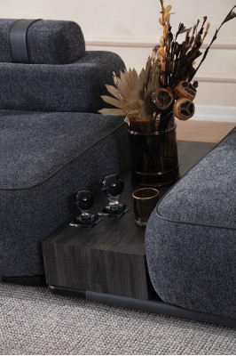 Sodobna trosedna sedežna garnitura za dnevno sobo z vključeno in udobno oblazinjenje