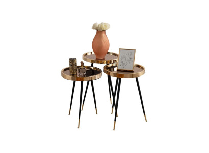 Komplet pohištva za dnevno sobo s kotičnim kavčem 6 delov