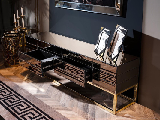 Sodobna luksuzna lesena TV pohištva