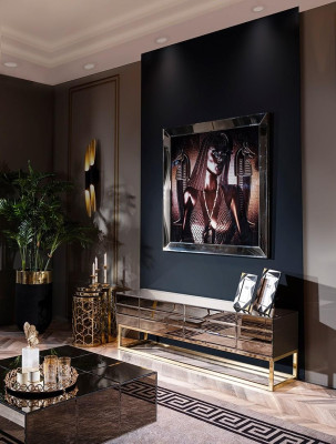 Sodobna luksuzna lesena TV pohištva