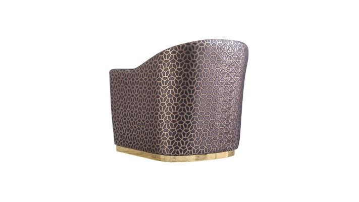 Obložena klubskega stola z naslonjalom