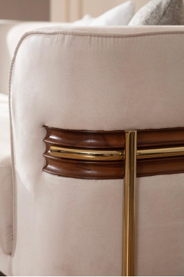 4-sedežni kavč Dizajn Austie kavči Sedežni dizajn Tri Moderni tkanine Nove pohištvo