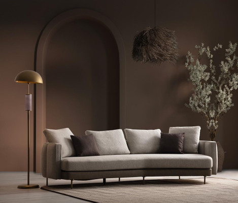 4-sedežni kavč Dizajn Woven Sofas Moderno oblikovanje Kavč Tkanina Nove pohištvo