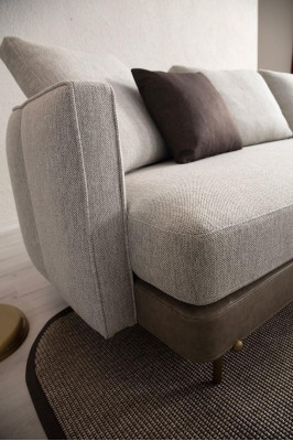 4-sedežni kavč Dizajn Woven Sofas Moderno oblikovanje Kavč Tkanina Nove pohištvo