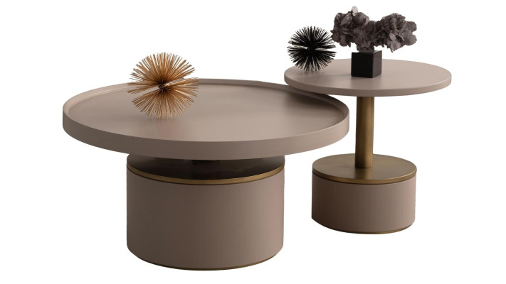 Plačljiv kavni mizica za dnevno sobo akcentna mizica 2 kosa