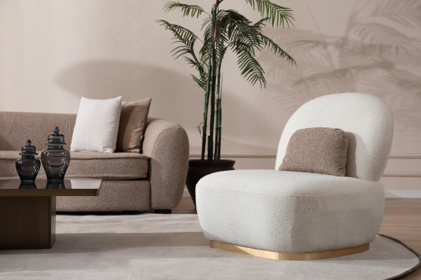 Plačljiv tkaninski stol 1 sedež luksuznega klasičnega modernega dizajna