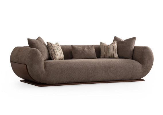 3+3+1 sedežna garnitura iz lesa s luksuznim dizajnom