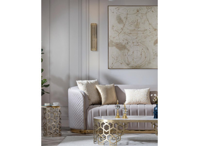 Pildīts dizaina dīván s 3 sēdvietām