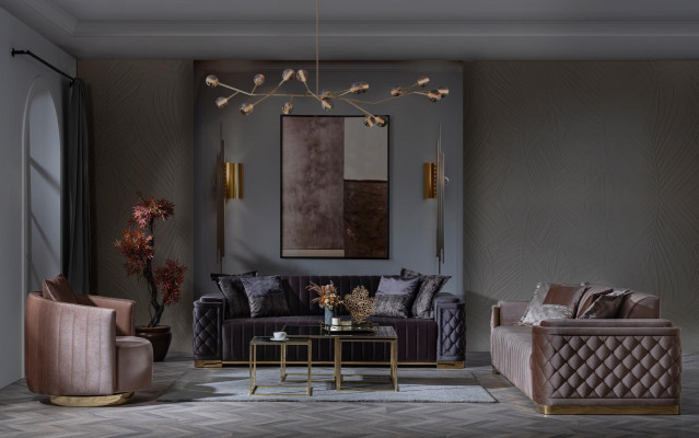 3+3+1 sedežna garnitura Moderno luksuzno oblikovanje