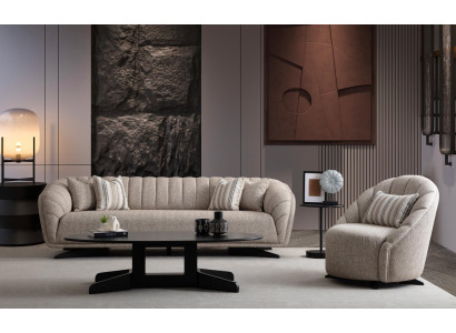 3-sedežni kavč komplet Modern Luxury Design Kavči Stoli Nov