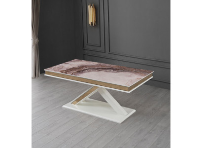 Luksuzna raztegljiva lesena miza sodobnega dizajna za jedilnico