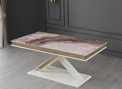 Luksuzna raztegljiva lesena miza sodobnega dizajna za jedilnico