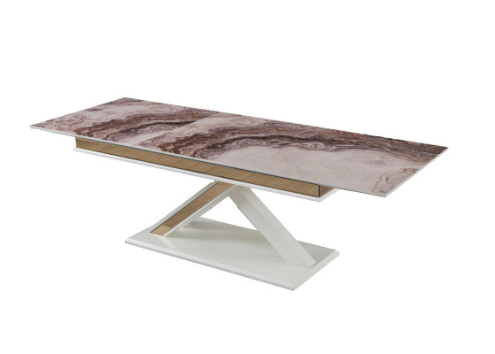 Luksuzna raztegljiva lesena miza sodobnega dizajna za jedilnico