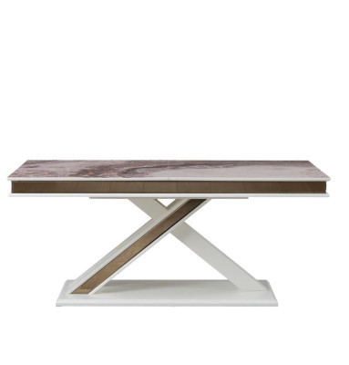 Luksuzna raztegljiva lesena miza sodobnega dizajna za jedilnico