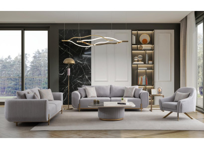 Sofa 3+3+1 mestni Novi dizajn Sofe Stoli Tkanina Sproščujoče Moderno