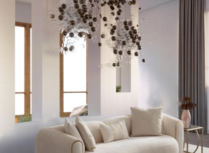 Luksuzna sedežna garnitura za 3 osebe v bež barvi sodobnega dizajna