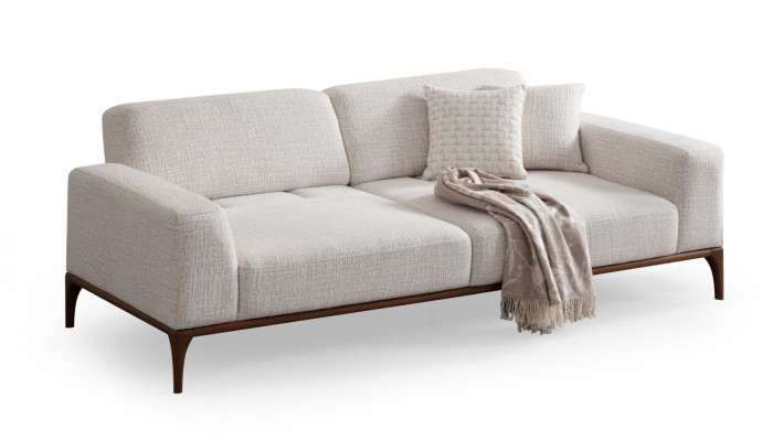 3+3+1 sedežna garnitura s usnjenim naslanjačem