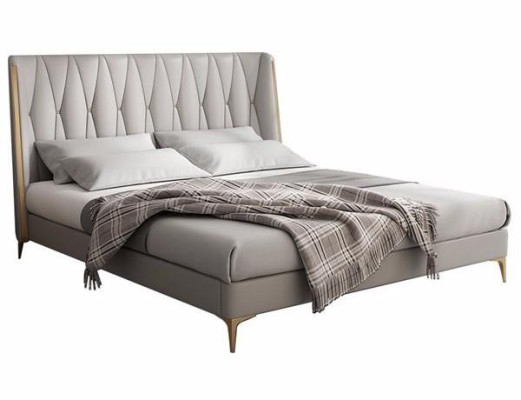 Postelja Barnsäng Grezna v sivi barvi