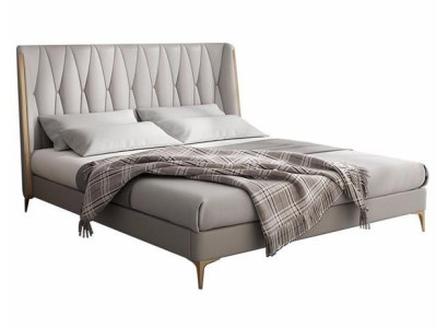 Postelja Barnsäng Grezna v sivi barvi