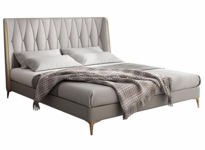 Postelja Barnsäng Grezna v sivi barvi