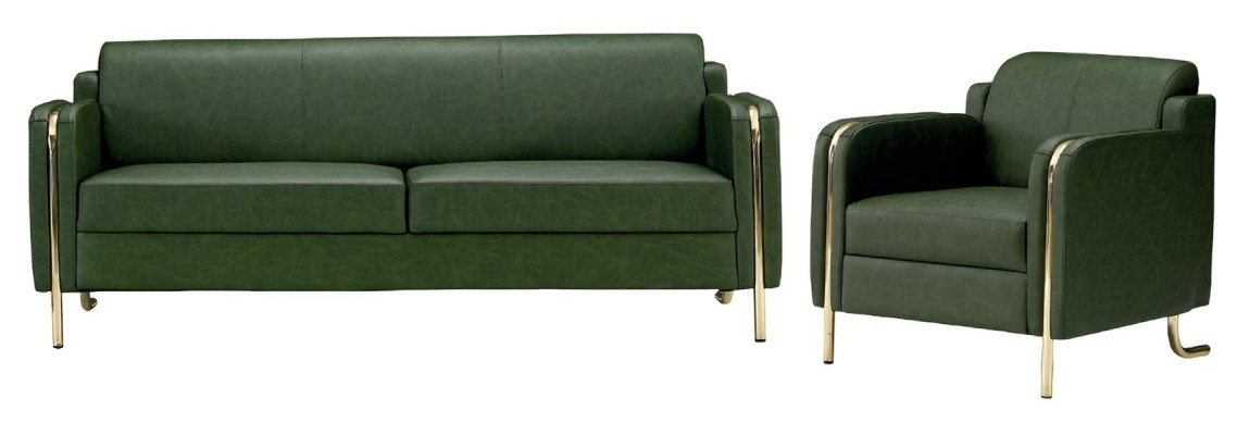 Luksuzna usnjena sedežna garnitura za dnevno sobo sodobne zasnove trojni naslonjač nov