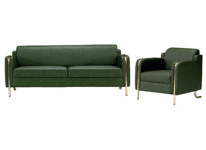 Luksuzna usnjena sedežna garnitura za dnevno sobo sodobne zasnove trojni naslonjač nov