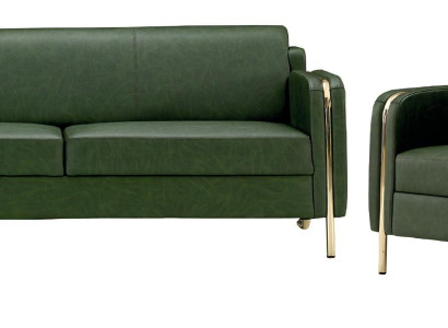 Luksuzna usnjena sedežna garnitura za dnevno sobo sodobne zasnove trojni naslonjač nov