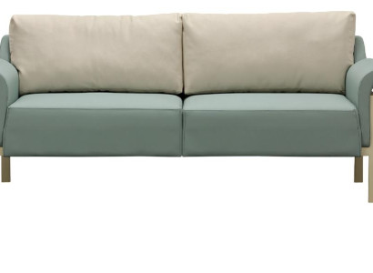 Moderen 3-delni usnjeni kavč