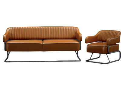 3+1 sedežna garnitura moderna oblazinjena usnjena stol