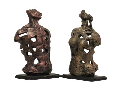 Abstrakt dekorativna skulptura moški, ženska