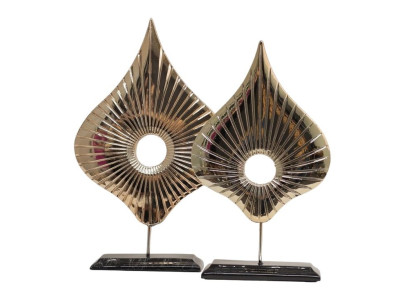 Dizajnerski set skulptur Ellipses 33 cm višina nova dekoracija