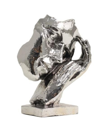 Moderna abstraktna skulptura za srebrno dekoracijo