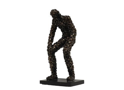 Kip figura moškega oblikovanja antik stil dekoracija 34cm