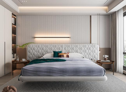 Vit modern z minimalističnim in zaobljenim dizajnom