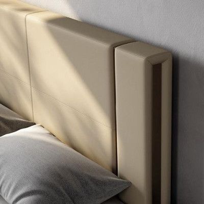 Sodobna luksuzna postelja v bež