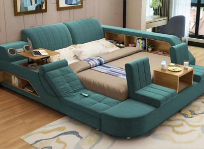 Moderna večfunkcionalna zasnova postelje