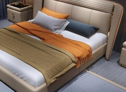 Moderna oblazinjena postelja