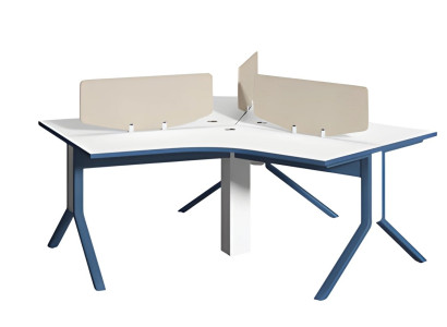 Črna in bela pisalna miza s predalom za shranjevanje