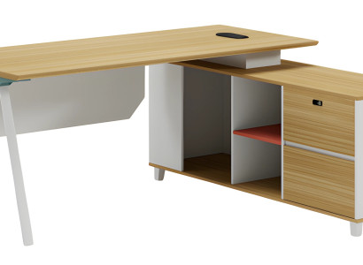 Moderna bela lesena miza