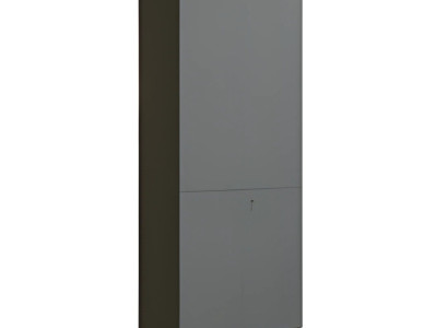 Moderna siva pisarniška omara s ključavnico